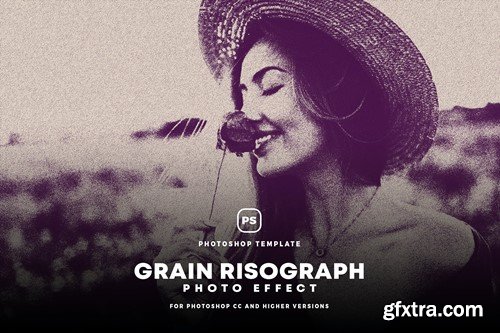 Grain Risograph Photo Effect L2MQS9P