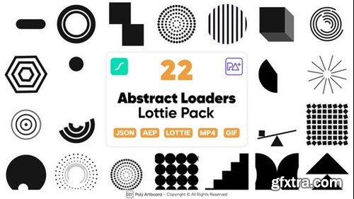 Videohive Abstract Loaders Lottie Pack 48553079