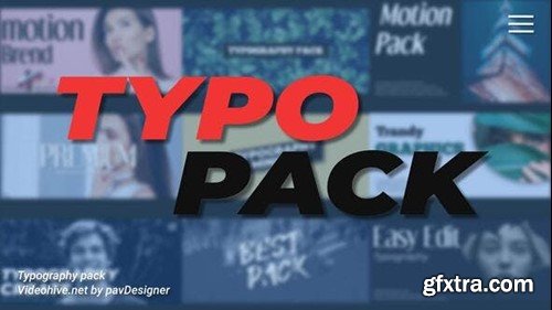 Videohive Typography Pack 48549979