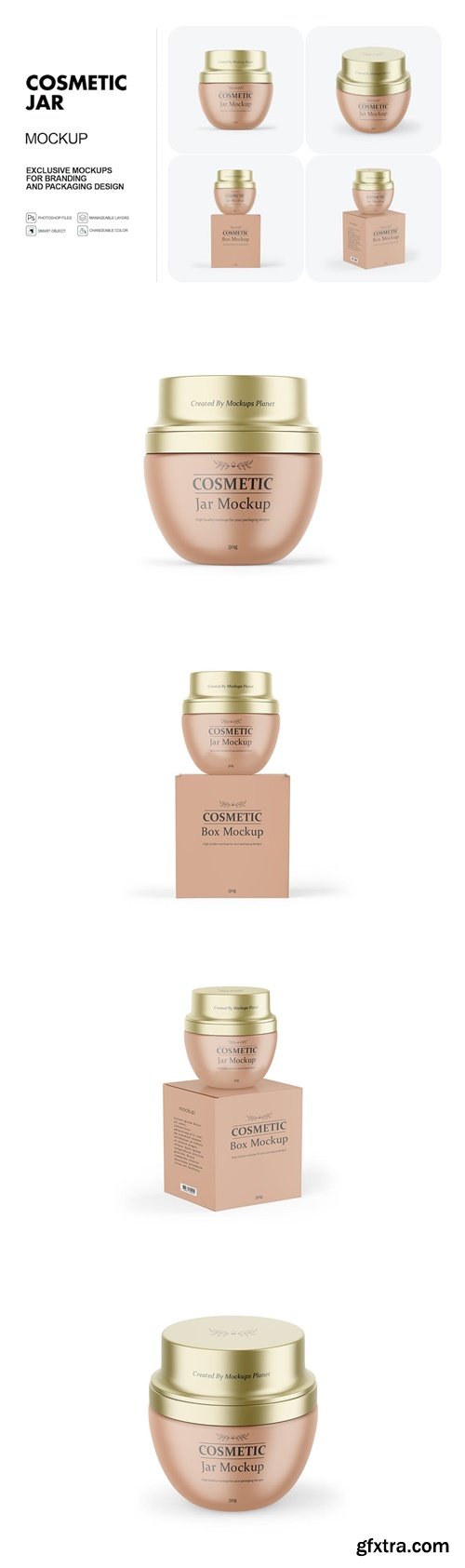 Cosmetic Jar Mockups 5UW7SGC