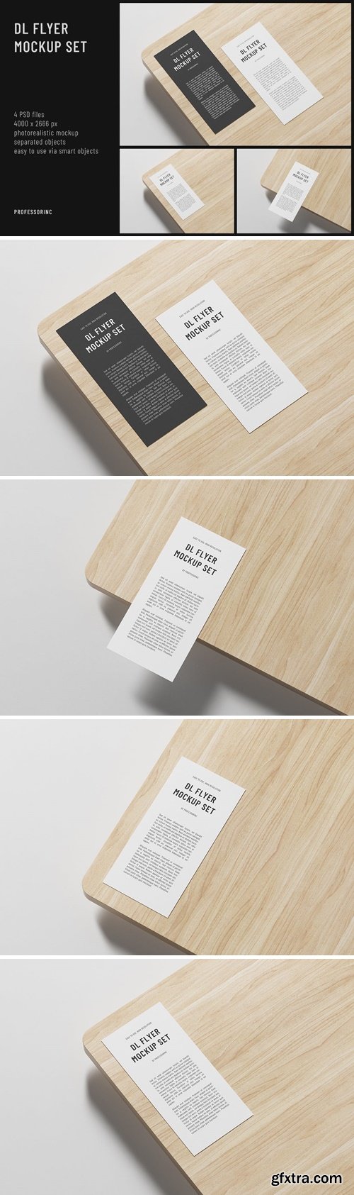 DL Flyer Mockup Set UXH9JX4