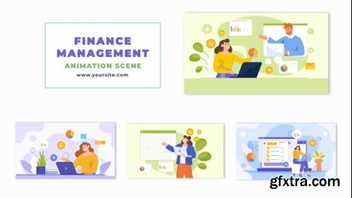 Videohive Accounting and Finance Planning Character Animation Scene 48565108