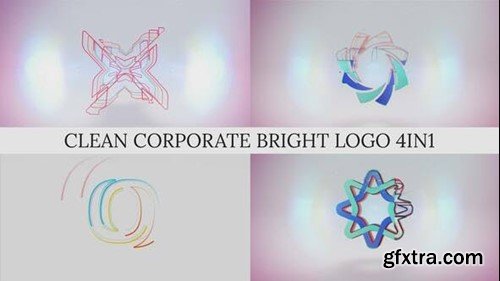 Videohive Clean Corporate Bright Logo 4in1 48559119