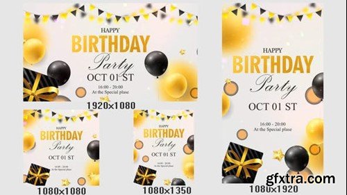 Videohive Happy Birthday Stories 48559860