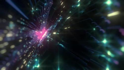 Videohive - Abstract Shiny Lights Glittery Motion Background - 48240610 - 48240610