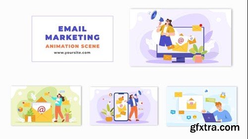 Videohive Email Marketing Growth Animation Flat Scene 48567968