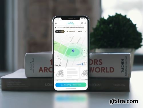 iCity - Rent bikes Mobile App Ui8.net