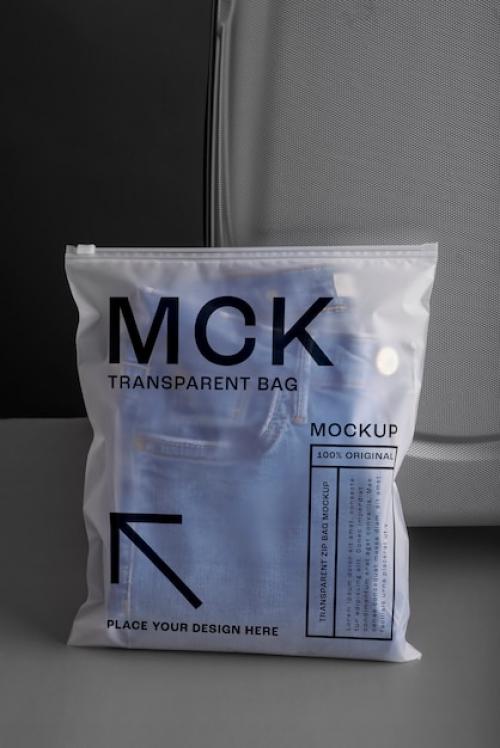 Premium PSD | Transparent bag mockup Premium PSD