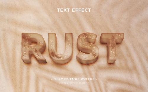 Premium PSD | Text effect on textured wall Premium PSD