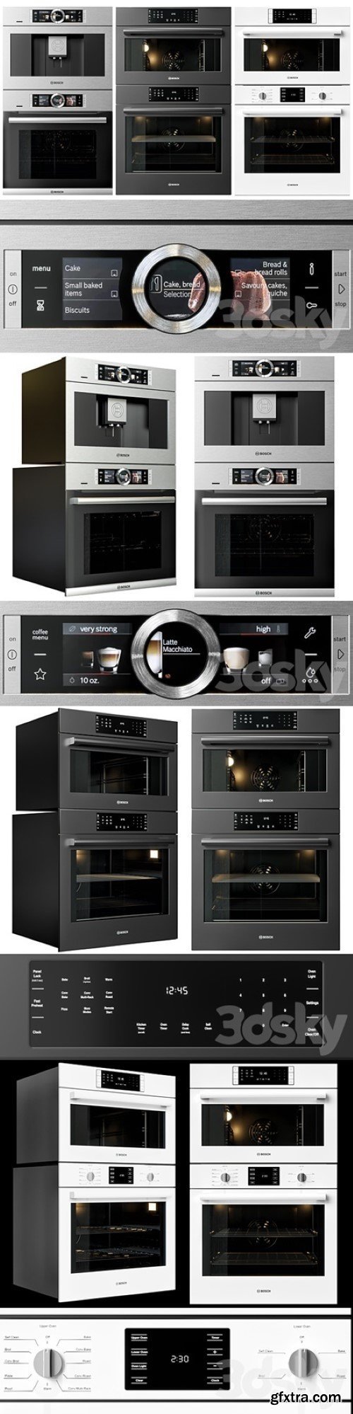 bosch double oven &amp; coffeemaker collection