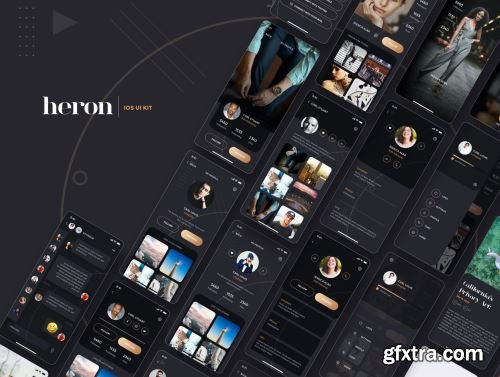 Heron - IOS UI Kit Ui8.net