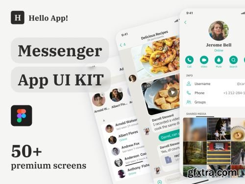 Hello App! Messenger UI Kit Ui8.net