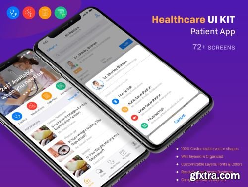 Healthcare Patient UI KIT Ui8.net