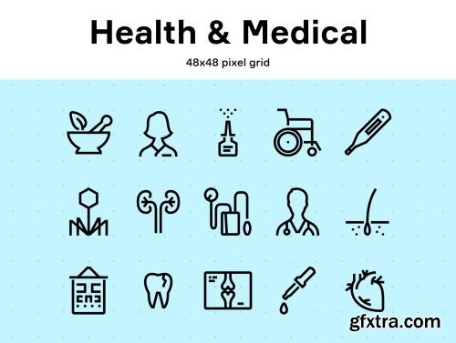 Health & Medical Line Icons Ui8.net