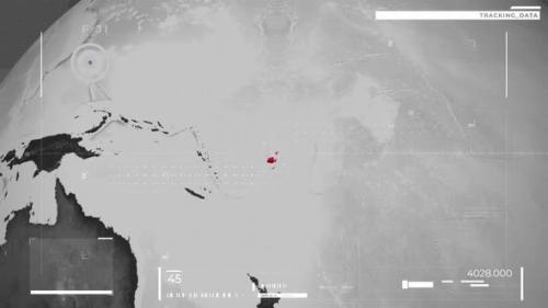 Videohive - Cyber Hud Map Of Fiji - 48242006 - 48242006