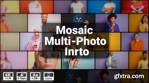 Videohive Mosaic Multi-Photo Intro 48536546