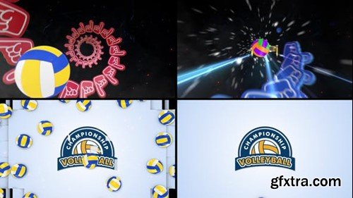 Videohive Volleyball Logo Reveal 5 48468241