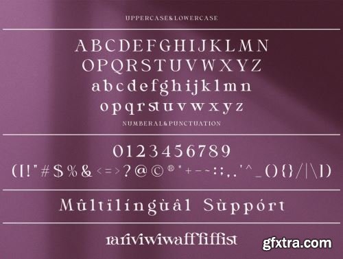 Glorine_Beautyful serif typeface Ui8.net