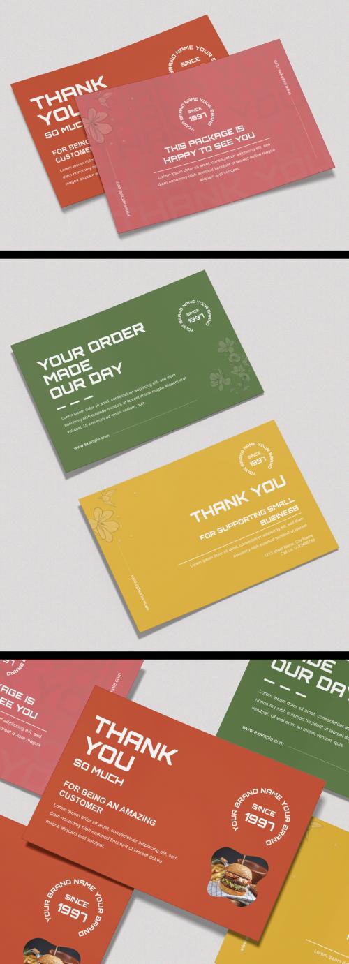 Thank You Card Design Template 644327979