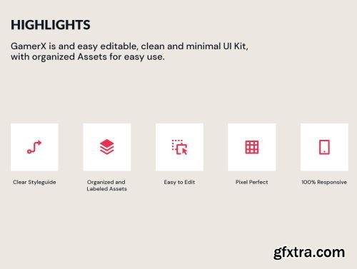 GamerX-eSport Website UI Kit Ui8.net