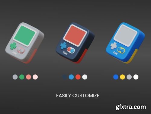 Gaming 3D Icons Ui8.net