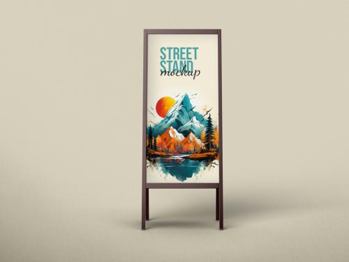 Street Stand Board Mockup 643616517