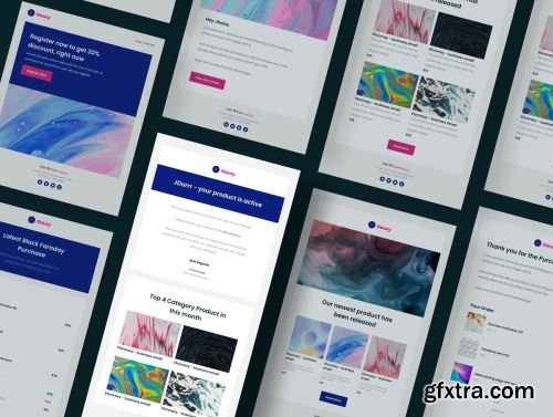 Gauzy - 20 Uniq Email Template for Bussiness Ui8.net