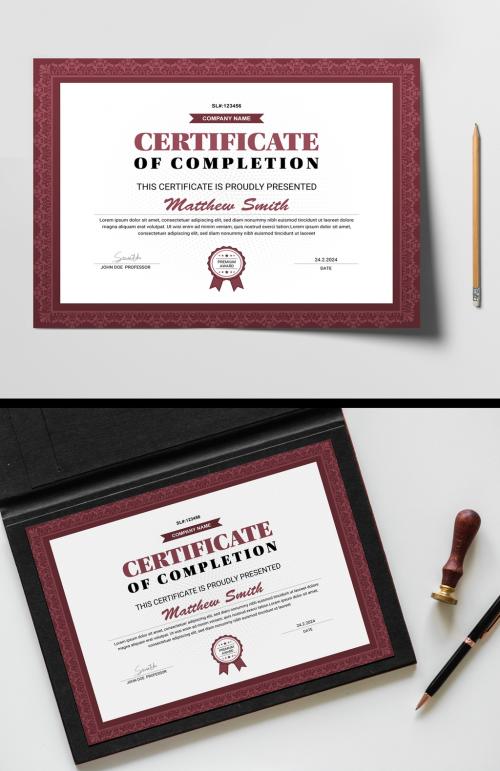 Certificate Design Template 644327657