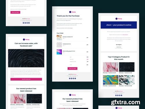 Gauzy - 20 Uniq Email Template for Bussiness Ui8.net