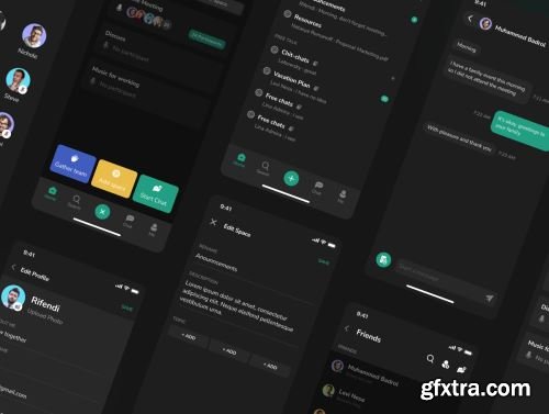 Gatherspace - community app ui kit Ui8.net