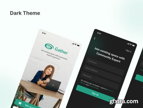 Gatherspace - community app ui kit Ui8.net