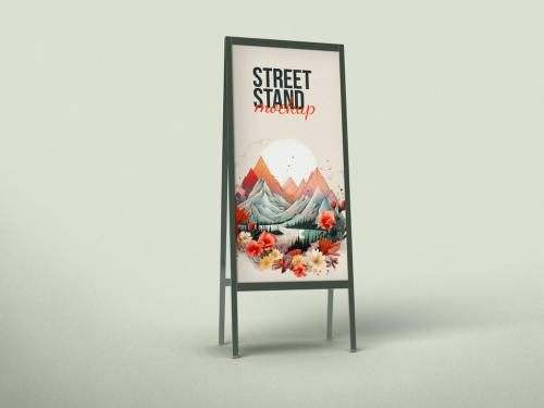 Street Stand Board Mockup 643616260