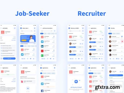 Gawean - Job Finder App UI Kit Ui8.net