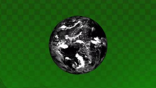 Videohive - Night Earth Planet animation in space. Earth Planet. 2260 - 48243293 - 48243293