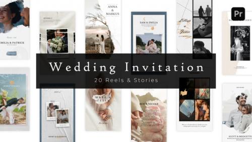 Videohive - 20 Elegant Wedding Invitation Reels and Stories | Premiere Pro - 48199245 - 48199245