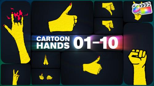 Videohive - Cartoon Hands for FCPX - 48253643 - 48253643