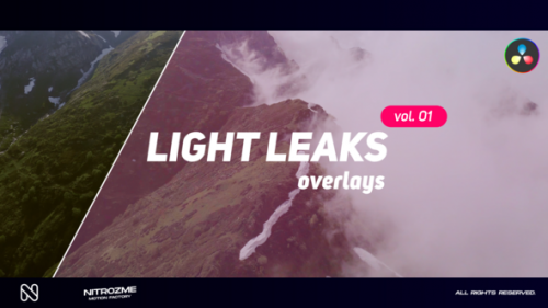 Videohive - Light Leaks Overlays Vol. 01 for DaVinci Resolve - 48287599 - 48287599