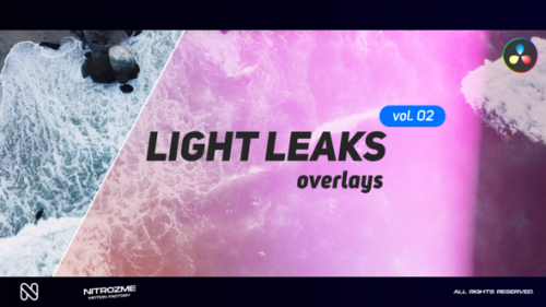 Videohive - Light Leaks Overlays Vol. 02 for DaVinci Resolve - 48287618 - 48287618