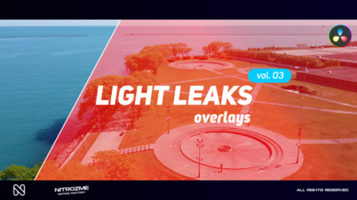 Videohive - Light Leaks Overlays Vol. 03 for DaVinci Resolve - 48287635 - 48287635