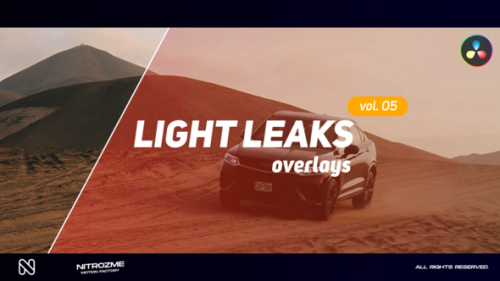 Videohive - Light Leaks Overlays Vol. 05 for DaVinci Resolve - 48287677 - 48287677