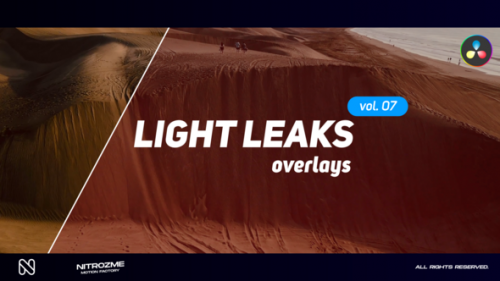 Videohive - Light Leaks Overlays Vol. 07 for DaVinci Resolve - 48288196 - 48288196
