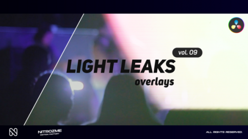 Videohive - Light Leaks Overlays Vol. 09 for DaVinci Resolve - 48288744 - 48288744