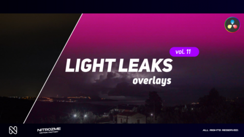 Videohive - Light Leaks Overlays Vol. 11 for DaVinci Resolve - 48288816 - 48288816