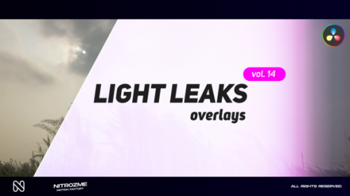 Videohive - Light Leaks Overlays Vol. 14 for DaVinci Resolve - 48288911 - 48288911