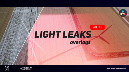 Videohive - Light Leaks Overlays Vol. 15 for DaVinci Resolve - 48288948 - 48288948