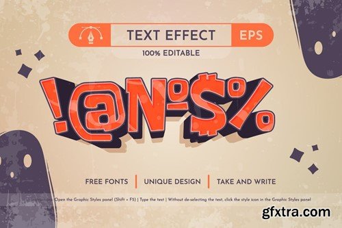 Spooky - Editable Text Effect, Font Style QU74659