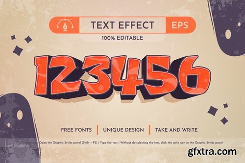 Spooky - Editable Text Effect, Font Style QU74659