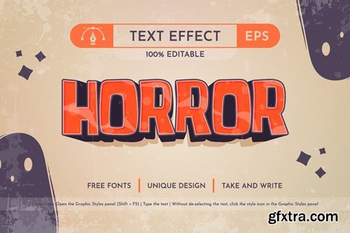 Spooky - Editable Text Effect, Font Style QU74659