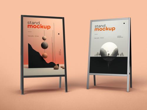 Street Stand Board Mockup 643615640