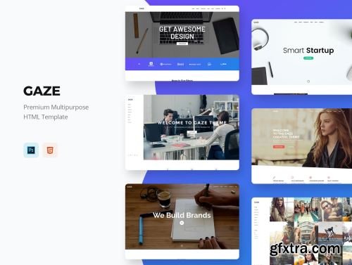 Gaze - Multi Concept HTML Template Ui8.net